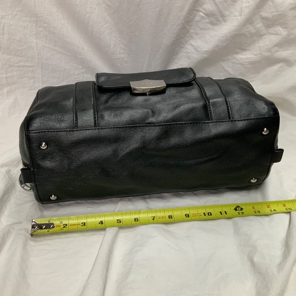 Lauren Ralph Lauren Black Leather Satchel Bag - Picture 3 of 10